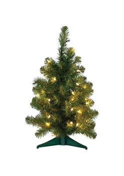 Garden Elements Little Smoky Table Top Christmas Tree w/ 50 Clear Lights, 24" -Disney Villains Shirts Shop Belk 1075