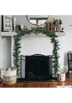 Garden Elements Pennsylvania Douglas Fir Christmas Decoration Garland, Green, 9' x 10 -Disney Villains Shirts Shop Belk 1079