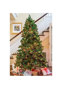 Garden Elements 7.5' Penn Spruce Christmas Tree- 1200 Multi-Colored Lights -Disney Villains Shirts Shop Belk 1113
