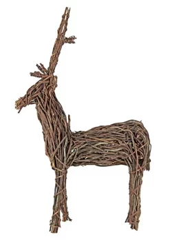 Garden Elements Grapevine Outdoor Christmas Decoration Garden Statue Wooden Standing Deer, Brown -Disney Villains Shirts Shop Belk 1118