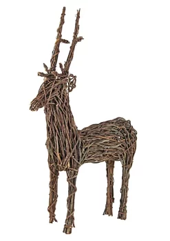 Garden Elements Grapevine Outdoor Christmas Decoration Garden Statue Wooden Standing Deer, Brown -Disney Villains Shirts Shop Belk 1119