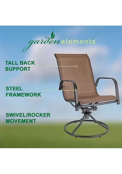 Garden Elements Sienna Swivel Rocker Metal Patio Chair, Brown Espresso Finish (Pack of 2) 10 Garden Elements Sienna Swivel Rocker Metal Patio Chair, Brown Espresso Finish (Pack of 2) -Disney Villains Shirts Shop Belk 1185