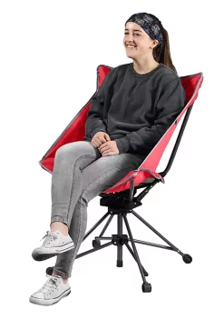Garden Elements Tall Back Swivel Camping Patio Polyester Chair, Mesh Seat, Red (Pack of 1) -Disney Villains Shirts Shop Belk 1199