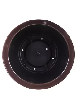 Garden Elements Glazed Brushed Happy Large Plastic Planter, Dark Brown, 15 Inch -Disney Villains Shirts Shop Belk 1203