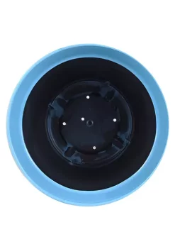 Garden Elements Glazed Brushed Happy Large Plastic Planter, Bright Blue, 15 Inch -Disney Villains Shirts Shop Belk 1209