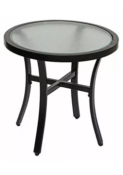 Garden Elements Bellevue 20 Round Glass Top Table