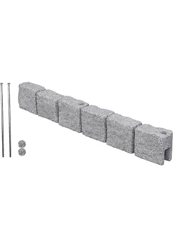 Garden Elements True Form Outdoor Decorative Flex-Wall Resin Edging For Gardens, Playgrounds, Plastic Life-Like Greystone Landscape Lawn Borders, 4 Foot Section -Disney Villains Shirts Shop Belk 1257