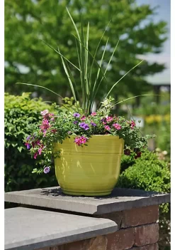 Garden Elements Glazed Brushed Happy Large Plastic Planter, Bright Yellow, 15 -Disney Villains Shirts Shop Belk 1324