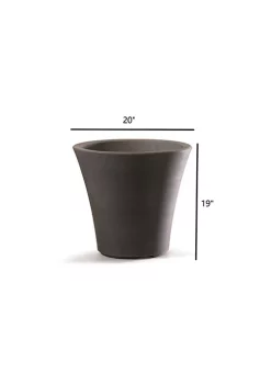 Garden Elements (#B08320S181) Pamploma Plastic Planter, Cappuccino, 20" -Disney Villains Shirts Shop Belk 1420