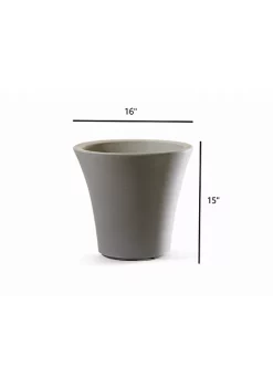 Garden Elements (#B08316S110) Pamploma Plastic Planter, Sand, 16" -Disney Villains Shirts Shop Belk 1428