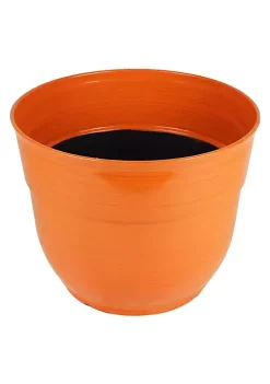 Garden Elements Glazed Brushed Happy Large Plastic Planter, Bright Orange, 15 Inch -Disney Villains Shirts Shop Belk 1440