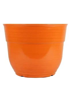Garden Elements Glazed Brushed Happy Large Plastic Planter, Bright Orange, 15 Inch -Disney Villains Shirts Shop Belk 1444