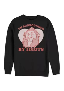 Disney® Villains Lion King Surrounded Valentine Crew Fleece Graphic Sweatshirt