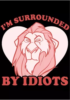 Disney® Villains Lion King Surrounded Valentine Crew Fleece Graphic Sweatshirt -Disney Villains Shirts Shop Belk 157