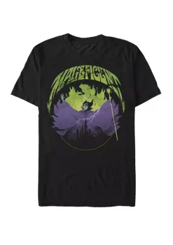 Disney® Villains Sleeping Beauty Silhouette Maleficent Rock Theme Short Sleeve T-Shirt