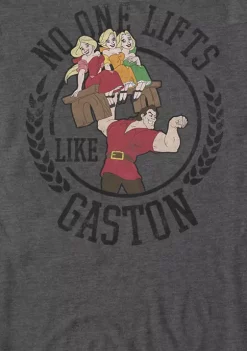 Disney® Villains No One Lifts Like Gaston Badge Short Sleeve T-Shirt -Disney Villains Shirts Shop Belk 245