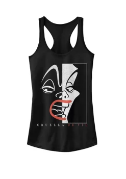 Disney® Villains 101 Dalmatians Cruella De Vil Two Tone Portrait Racerback Graphic Tank
