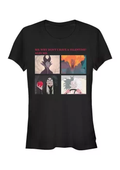 Disney® Villains Junior's Valentine Meme T-Shirt -Disney Villains Shirts Shop Belk 386