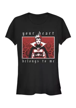 Disney® Villains Junior's Evil Queen Heart T-Shirt -Disney Villains Shirts Shop Belk 409