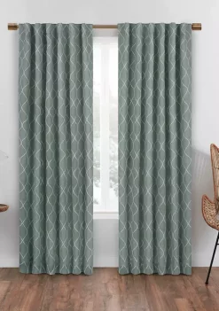 Eclipse™ Nora Geo Embroidery Absolute Zero Blackout Window Panel -Disney Villains Shirts Shop Belk 965