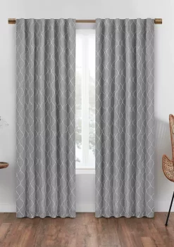 Eclipse™ Nora Geo Embroidery Absolute Zero Blackout Window Panel -Disney Villains Shirts Shop Belk 966