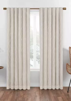 Eclipse™ Nora Geo Embroidery Absolute Zero Blackout Window Panel -Disney Villains Shirts Shop Belk 967